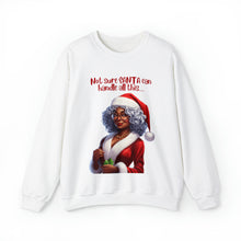 Load image into Gallery viewer, Santa Getting Shade Sweatshirt, Humourous Gift for Her, Christmas Gift for Her, Black Mrs Claus, Funny Christmas Sweatshirt - 497d