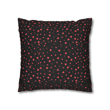 Load image into Gallery viewer, Pink, White and Black Hearts Pillow Case, Valentine's Day Decor. Pillow not included. 513g