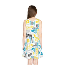 Load image into Gallery viewer, Islands of The Bahamas Girls' Sleeveless Sundress - 354e