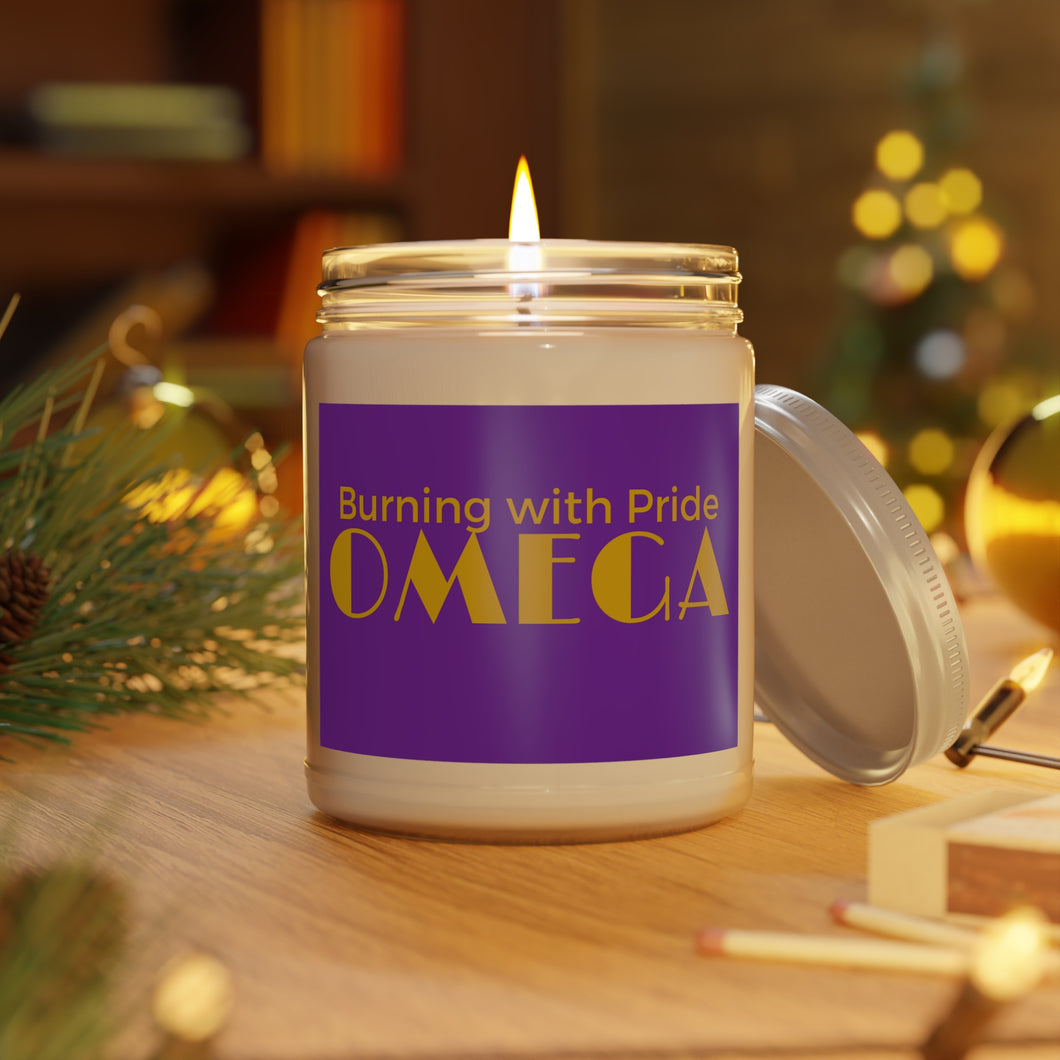 Black Pride Candle| Burning with Pride | Omega Husband | Omega Boyfriend | Gift for Omega Man | Natural Soy Blend Candle - 481c
