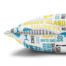 Load image into Gallery viewer, Islands of The Bahamas Pillow Cover - Does not include pillow.