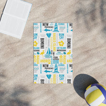 Load image into Gallery viewer, Islands of The Bahamas Beach Towels featuring Official Print - 345c