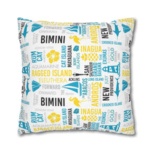 Load image into Gallery viewer, Islands of The Bahamas Pillow Cover - Does not include pillow.