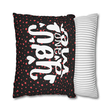 Load image into Gallery viewer, Pink, White and Black Hearts Pillow Case, Valentine's Day Decor. Pillow not included. 513g
