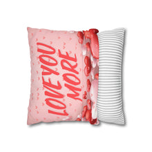 Load image into Gallery viewer, Red, White and Pink Hearts Pillow Case, Valentine's Day Decor. Pillow not included. 513c