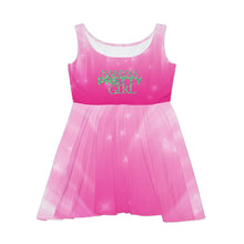 Load image into Gallery viewer, Santa&#39;s Pretty Girl Christmas Dress, Pink and Green Holidays Gift - 538a
