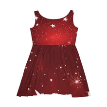 Load image into Gallery viewer, Red and White with Elephant Christmas Dress, Red and White Christmas Gift - 540a