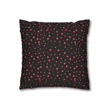 Load image into Gallery viewer, Pink, White and Black Hearts Pillow Case, Valentine's Day Decor. Pillow not included. 513g
