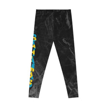 Load image into Gallery viewer, Bahamas Flag Inspired Stretchy Leggings - 352c