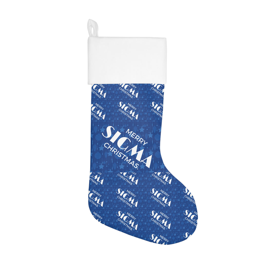 Sigma Christmas Stocking,  Gift for Sigma Husband, Boyfriend, Brother or Son. 515a