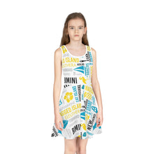 Load image into Gallery viewer, Islands of The Bahamas Girls' Sleeveless Sundress - 354e
