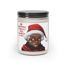 Load image into Gallery viewer, Black Mrs Claus Giving Santa Side Eye, Cinnamon Christmas Candle - 498a
