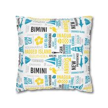 Load image into Gallery viewer, Islands of The Bahamas Pillow Cover - Does not include pillow.