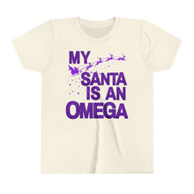 Load image into Gallery viewer, My Santa Is An Omega Kids Shirt. Omega Kid Christmas Holiday Shirt - 520c
