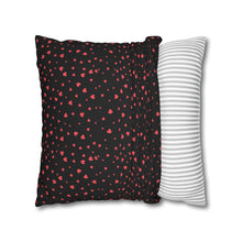Load image into Gallery viewer, Pink, White and Black Hearts Pillow Case, Valentine's Day Decor. Pillow not included. 513g