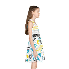 Load image into Gallery viewer, Islands of The Bahamas Girls' Sleeveless Sundress - 354e