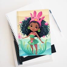 Load image into Gallery viewer, Black Mermaid Journal, Black Princess Notebook, Afro Mermaid, Unique Black Art, Gift for Women and Girls - 458d