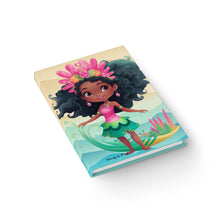 Load image into Gallery viewer, Black Mermaid Journal, Black Princess Notebook, Afro Mermaid, Unique Black Art, Gift for Women and Girls - 458a