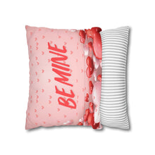 Load image into Gallery viewer, Red, White and Pink Hearts Pillow Case, Valentine's Day Decor. Pillow not included. 513d