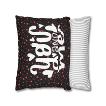 Load image into Gallery viewer, Pink, White and Black Hearts Pillow Case, Valentine's Day Decor. Pillow not included. 513g