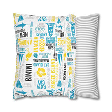 Load image into Gallery viewer, Islands of The Bahamas Pillow Cover - Does not include pillow.