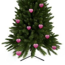Load image into Gallery viewer, Santa's Pretty Girl Ceramic Ornaments, Pink and Green Ornaments. 542a