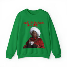 Load image into Gallery viewer, Santa Spills The Tea Sweatshirt, Humourous Gift for Her, Christmas Gift for Her, Black Mrs Claus, Funny Christmas Sweatshirt  - 496e