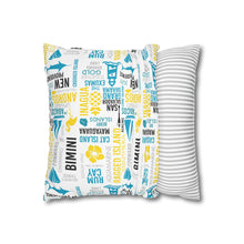 Load image into Gallery viewer, Islands of The Bahamas Pillow Cover - Does not include pillow.
