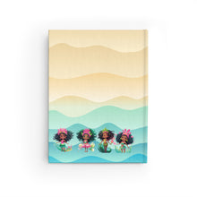 Load image into Gallery viewer, Black Mermaid Journal, Black Princess Notebook, Afro Mermaid, Unique Black Art, Gift for Women and Girls - 458a