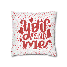 Load image into Gallery viewer, Red and White Hearts Pillow Case, Valentine's Day Decor. Pillow not included. 513h