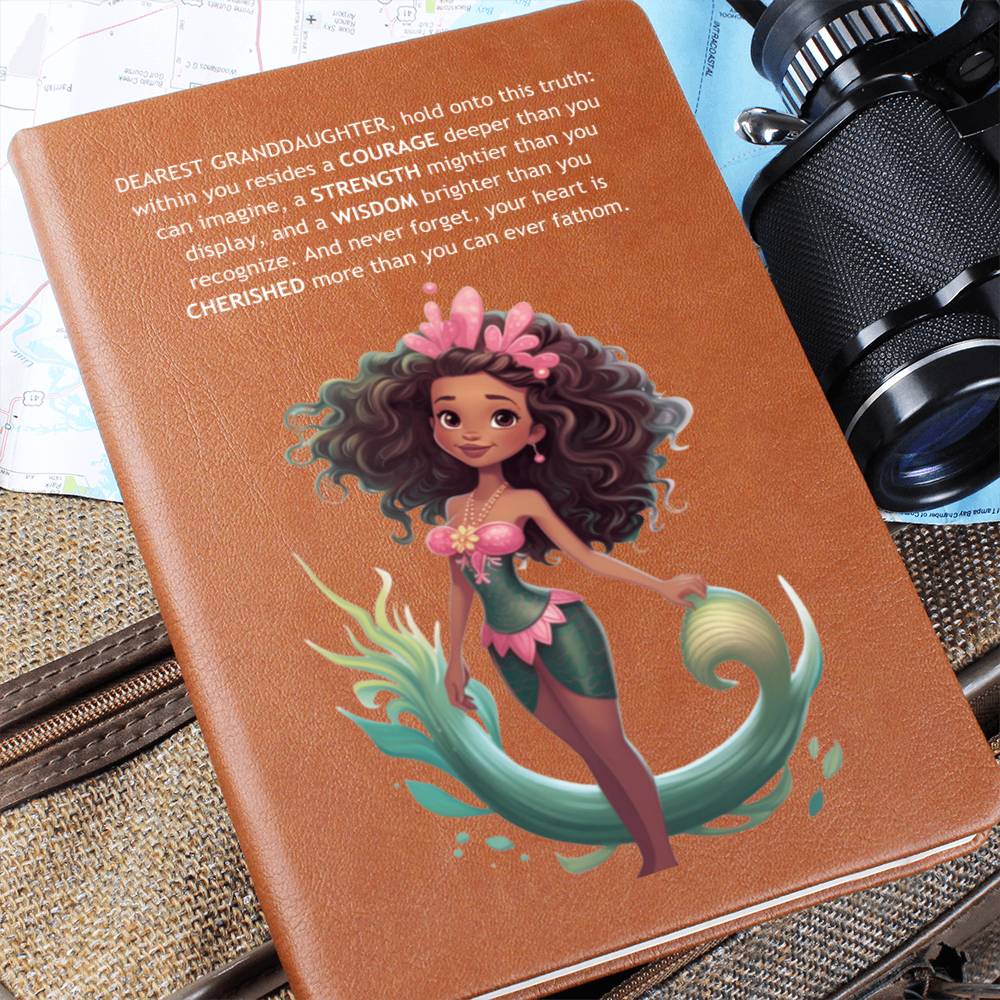 To my Granddaughter Keepsake Journal, Leather Notebook Gift for Granddaughter, Birthday Gift for Granddaughter, Personalized Journal 465a