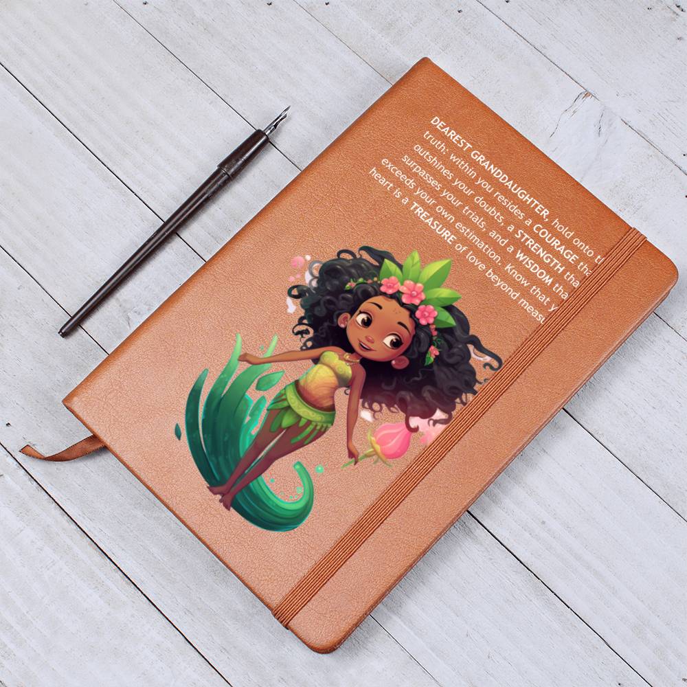 To my Granddaughter Keepsake Journal, Leather Notebook Gift for Granddaughter, Birthday Gift for Granddaughter, Personalized Journal 465c