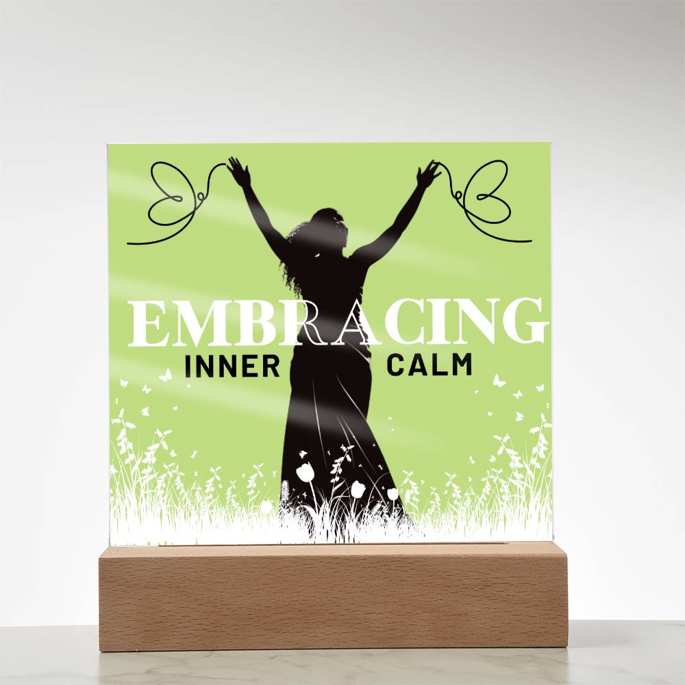 Anxiety Relief Empowering Acrylic Plaque, Self-Love Gift - 513b