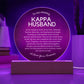 Gift for Kappa Husband, Birthday Gift for Husband, Anniversary Gift for Kappa, Father's Day Gift for Kappa Husband Circle Plaque - 503a