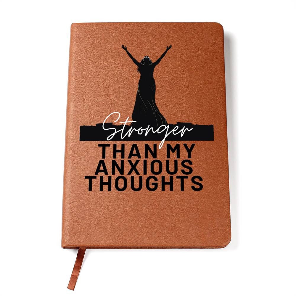 The Mindful Leather Journal for Anxiety Warriors. Journal to Help with Anxiety. - 502b