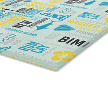 Load image into Gallery viewer, Islands of The Bahamas Glass Cutting Board - 430a