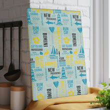 Load image into Gallery viewer, Islands of The Bahamas Glass Cutting Board - 430a