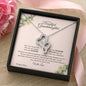 Gift for Granddaughter, Christmas Gift for Granddaughter, From Granddad, From Grandmother, Grandchild Gift, Double Heart Necklace. 221b