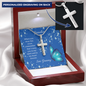 To My Grandson Chain with Cross, Gift for Grandson, From Gramma, From Nana, 277a