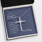 Gift for Granddaughter, Graduation Gift for Granddaughter, Granddaughter Birthday, From Granddad, From Grandmother, Grandchild Gift, Cross Necklace. 292c