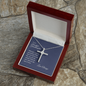 Gift for Granddaughter, Graduation Gift for Granddaughter, Granddaughter Birthday, From Granddad, From Grandmother, Grandchild Gift, Cross Necklace. 292c