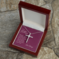 Gift for Granddaughter, Graduation Gift for Granddaughter, Granddaughter Birthday, From Granddad, From Grandmother, Grandchild Gift, Cross Necklace. 293c