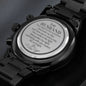 To My Husband Engraved Watch with Your Heart Poem