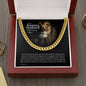 To My Husband Chain, Gift for Husband Birthday. Anniversary Gift, From Wife, Husband Christmas Gift. Cuban Link Chain. 241e
