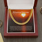 To My Fiancee Chain, Gift for Fiancee Birthday. Engagement Gift, Fiancee Valentine's Day Gift. Fiancee Birthday Gift. Cuban Cable Chain 254d