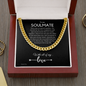 Soulmate Gift for Men, Romantic Gift for Men, Valentine’s Day Gift for Him, Soulmate Birthday Gift, Unique Men Gift, Chain Necklace. 249a