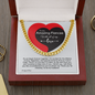 To My Fiancee Chain, Gift for Fiancee Birthday. Engagement Gift, Fiancee Valentine's Day Gift. Fiancee Birthday Gift. Cuban Cable Chain 254c
