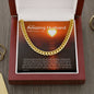 To My Husband Chain, Gift for Husband Birthday. Anniversary Gift, From Wife, Husband Christmas Gift. Cuban Link Chain.  241d