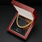 Gift for Brother, Brother Christmas Gift, Brother Gift, Brother Birthday Gift, Cuban Link Chain for Brother. 242c