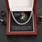To My Husband Chain, Gift for Husband Birthday. Anniversary Gift, Husband Valentine's Day Gift. Father’s Day Gift, Cuban Cable Chain. 257e